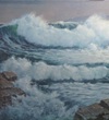 rough sea & rocks
